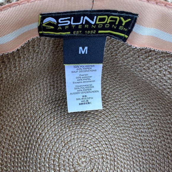 Sunday Afternoons Women's Kauai Sun Hat Size Medium Packable Adjustable Brim - Picture 7 of 7